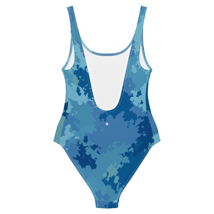 Michigan Upper Peninsula One-Piece Swimsuit (w/ UP Outline) | Great Lakes Camo