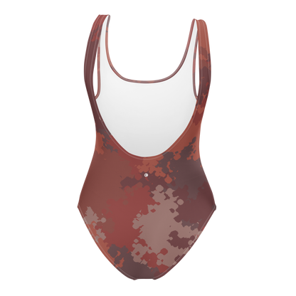 Michigan Upper Peninsula One-Piece Swimsuit (w/ UP Outline) | Ore Dock Camo