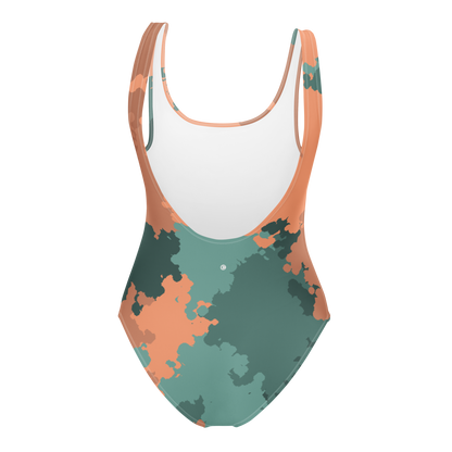 Michigan Upper Peninsula One-Piece Swimsuit (w/ UP Outline) | Copper Country Camo