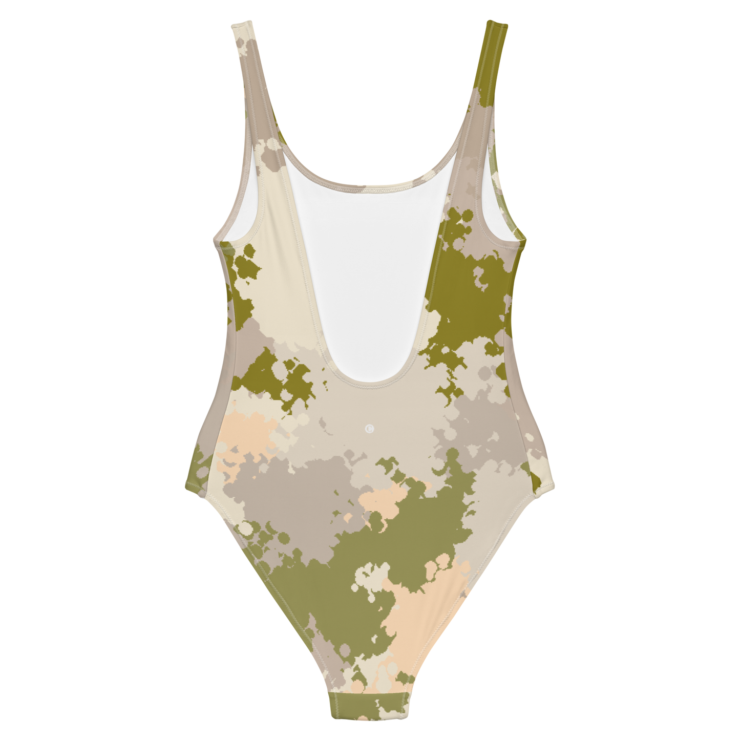 Michigan Upper Peninsula One-Piece Swimsuit (w/ UP Outline) | Army Green