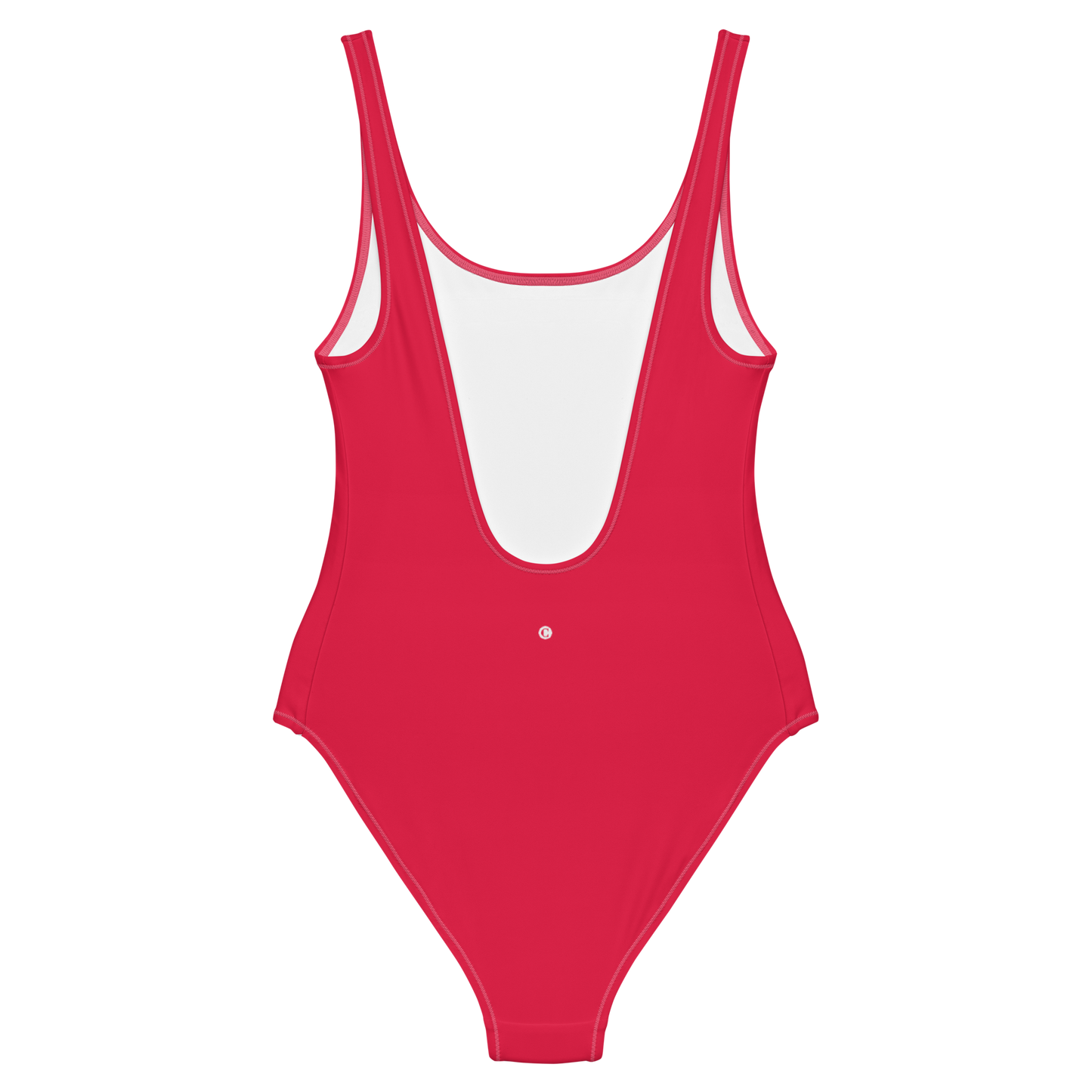 Michigan Upper Peninsula One-Piece Swimsuit (w/ UP USA Flag) | Lighthouse Red