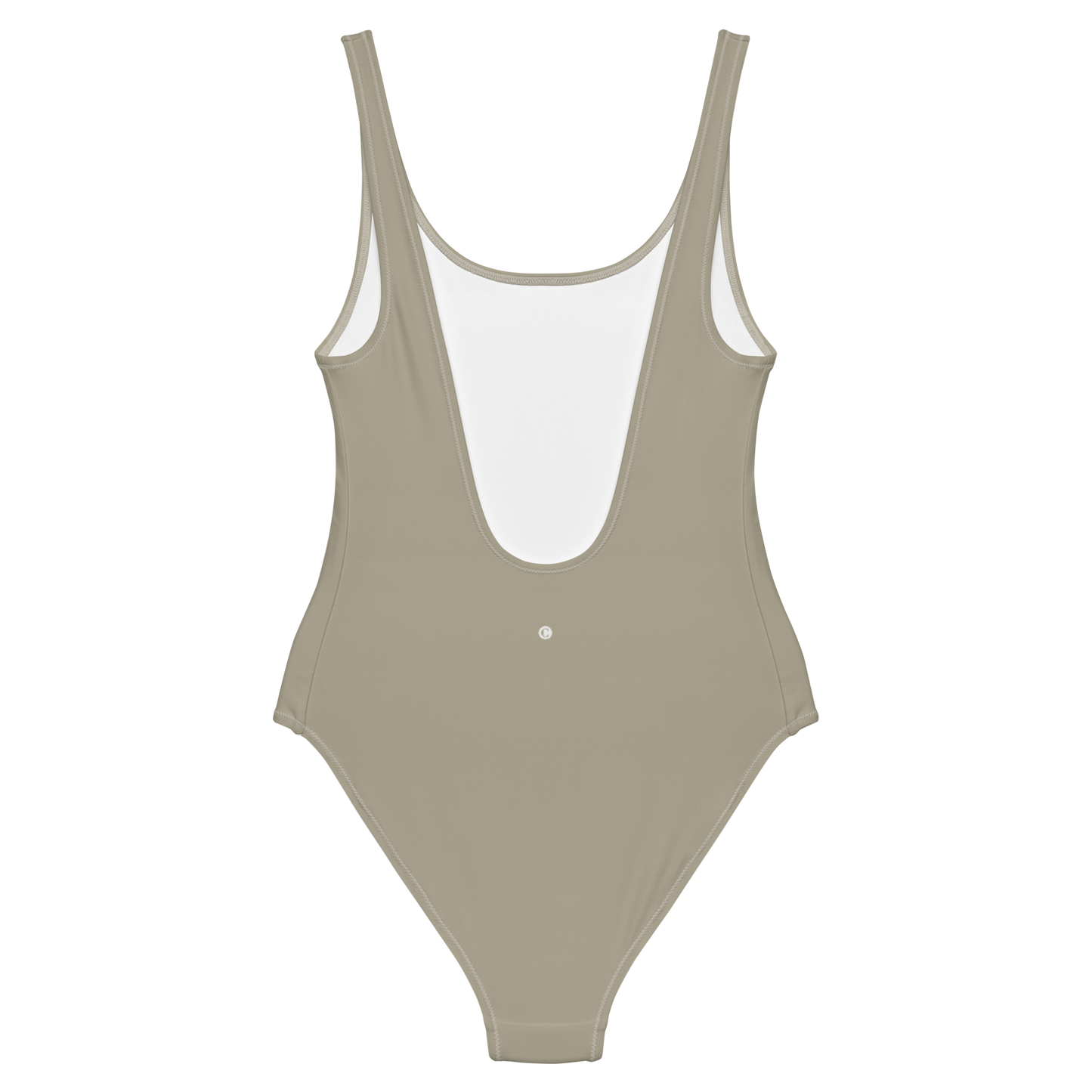 Michigan Upper Peninsula One-Piece Swimsuit (w/ UP USA Flag) | Petoskey Stone Beige