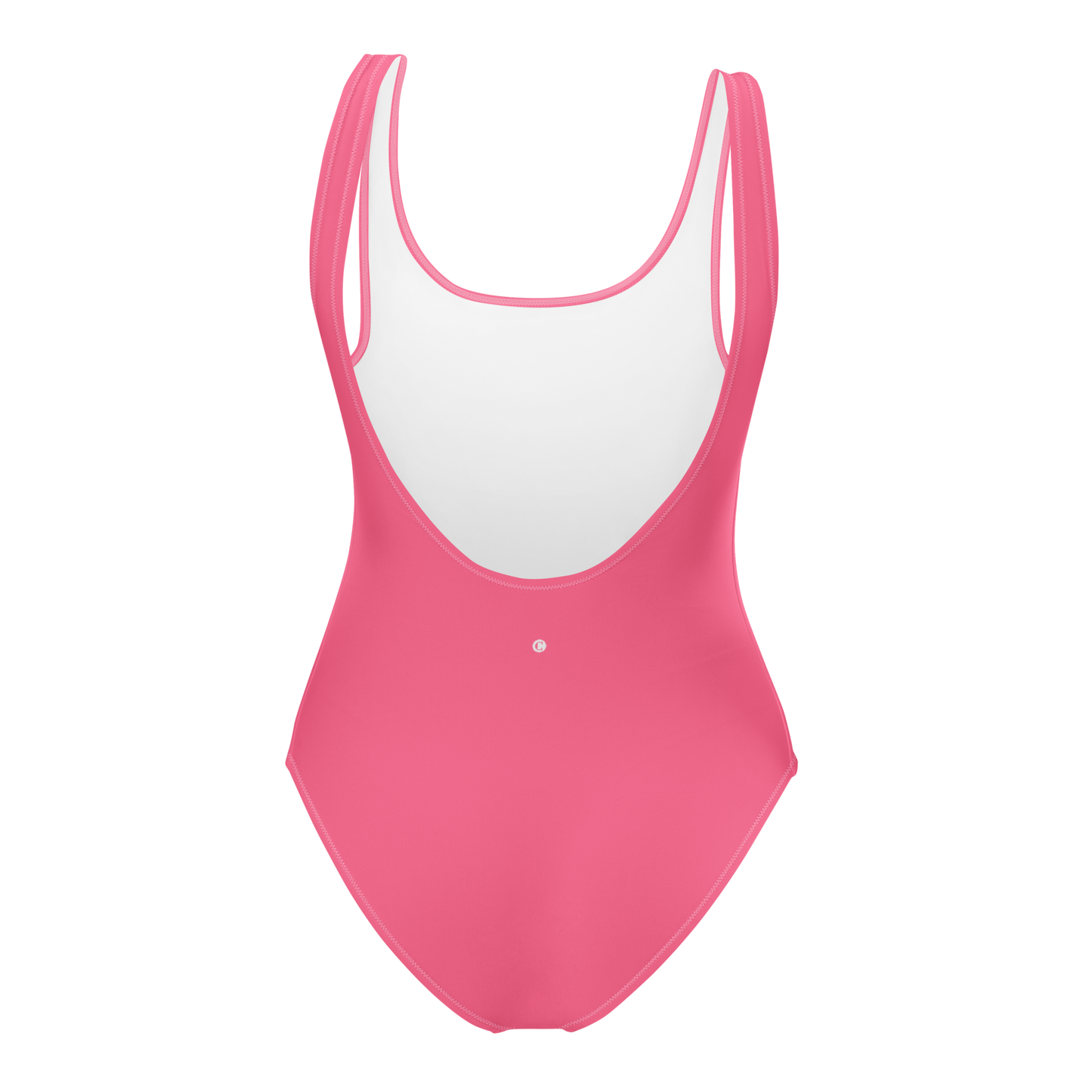 Michigan Upper Peninsula One-Piece Swimsuit (w/ UP USA Flag) | Rhodochrosite Pink