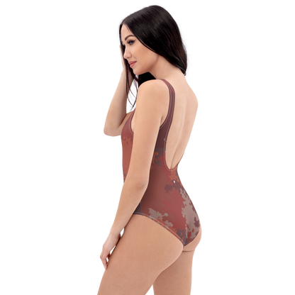 Michigan Upper Peninsula One-Piece Swimsuit (w/ UP Outline) | Ore Dock Camo