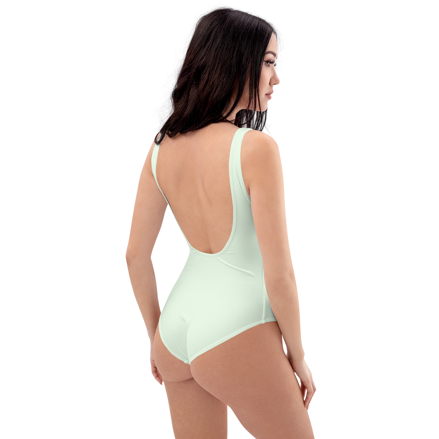 Michigan Upper Peninsula One-Piece Swimsuit (w/ Copper Outline) | Dew Green