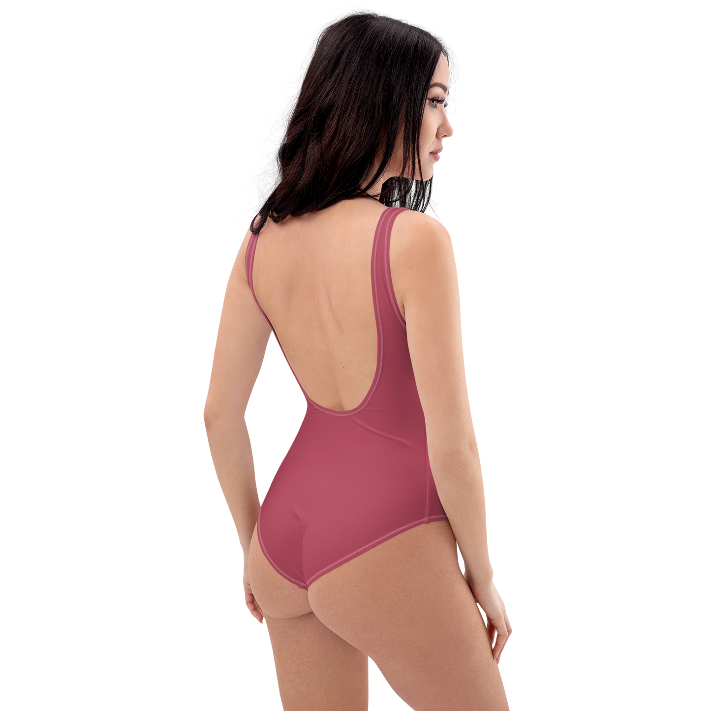 Michigan Upper Peninsula One-Piece Swimsuit (w/ UP Outline) | Popstar Pink