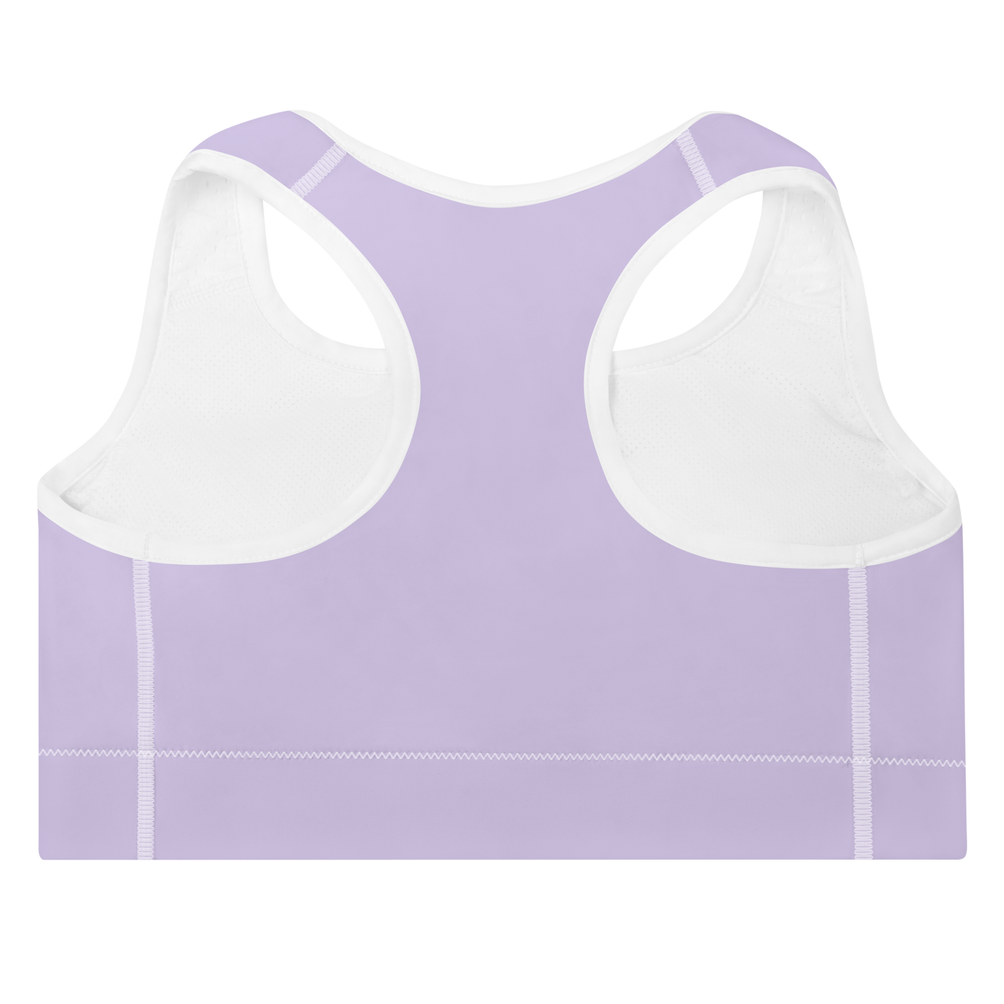 Michigan Upper Peninsula Padded Sports Bra (w/ UP Outline) | Lavender