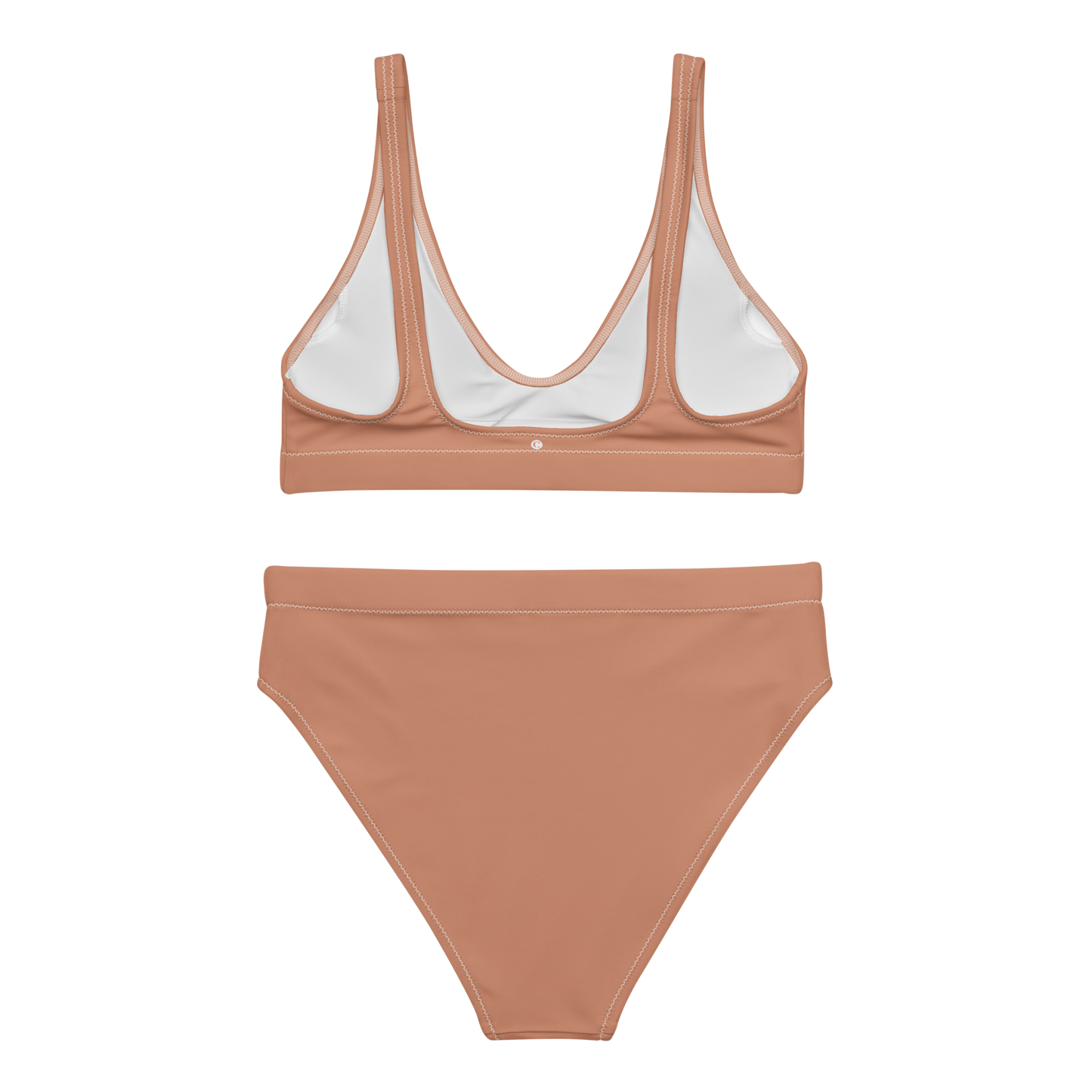 Michigan Upper Peninsula High-Waisted Bikini (w/ Dual UP Outlines) | Copper Color