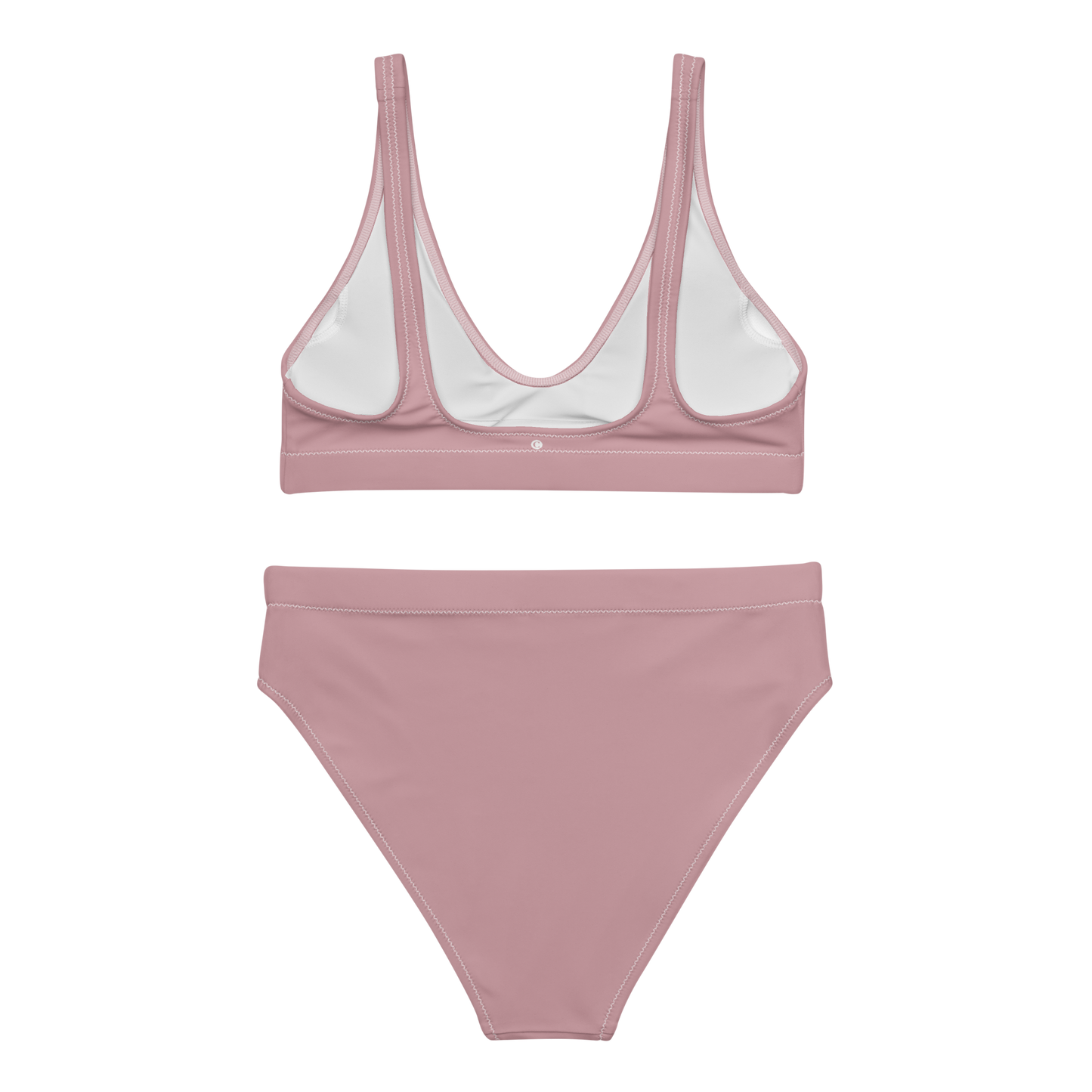 Michigan Upper Peninsula High-Waisted Bikini (w/ Dual UP Outlines) | Cherry Blossom Pink