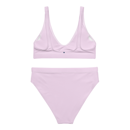 Michigan Upper Peninsula High-Waisted Bikini (w/ Dual UP Outlines) | Pale Lavender