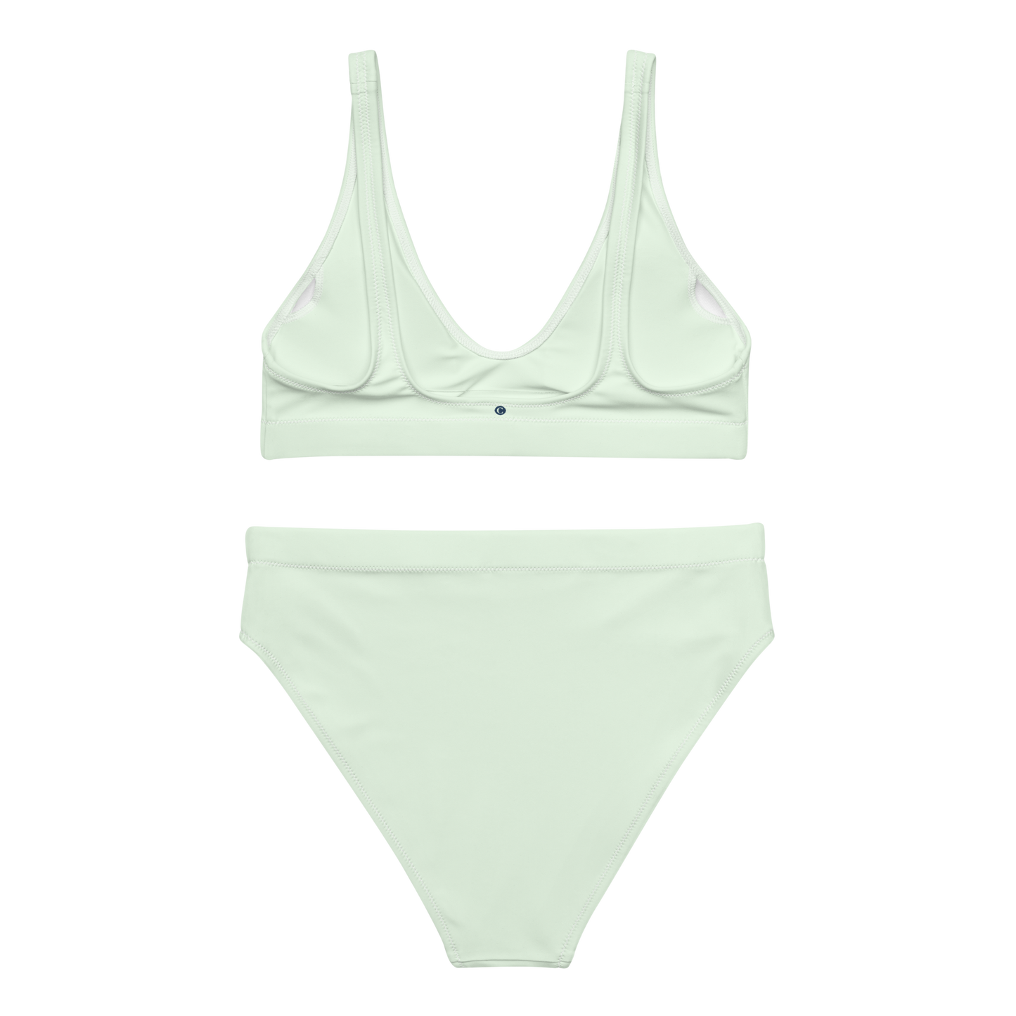 Michigan Upper Peninsula High-Waisted Bikini (w/ Dual UP Outlines) | Dew Green