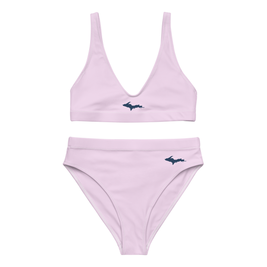 Michigan Upper Peninsula High-Waisted Bikini (w/ Dual UP Outlines) | Pale Lavender