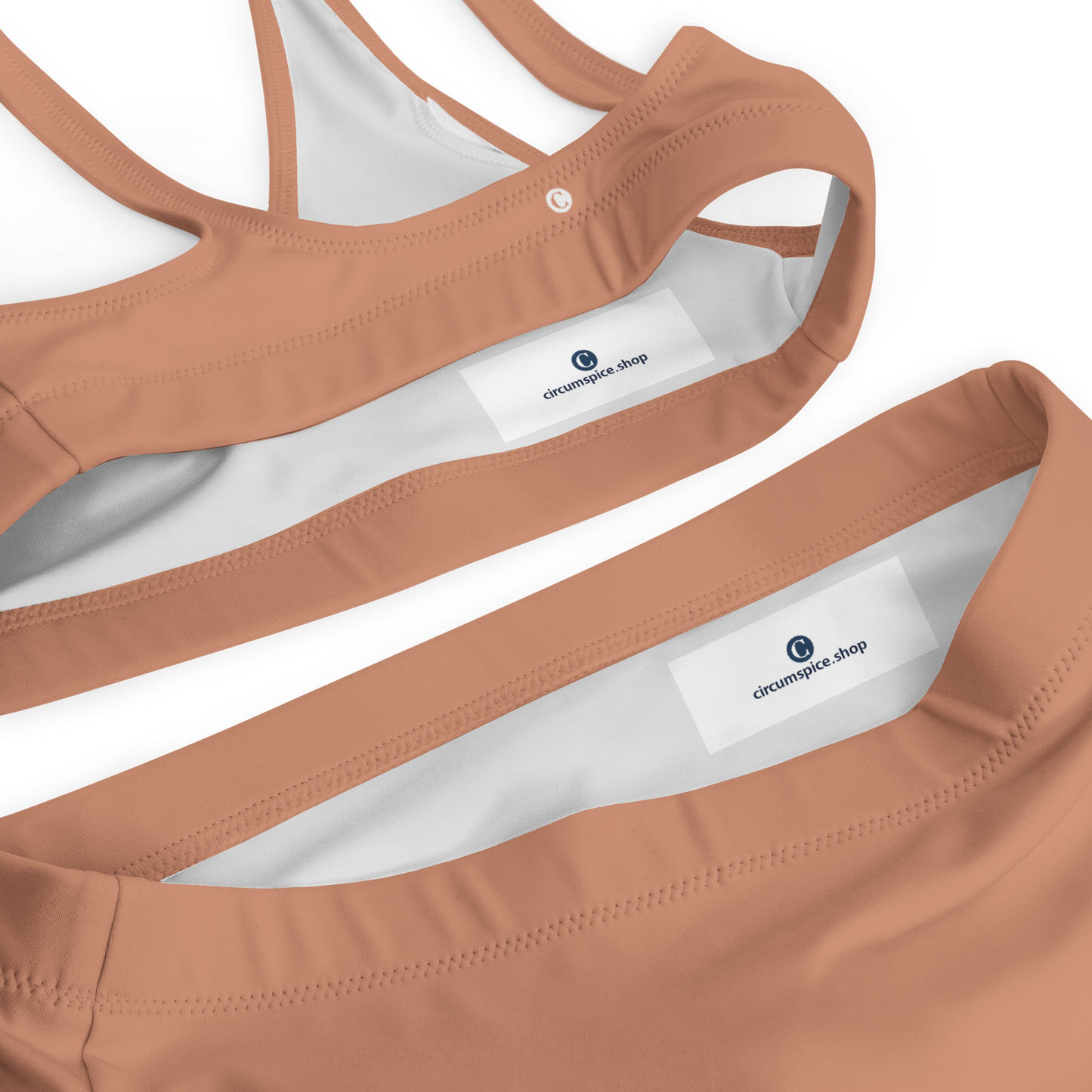 Michigan Upper Peninsula High-Waisted Bikini (w/ Dual UP Outlines) | Copper Color