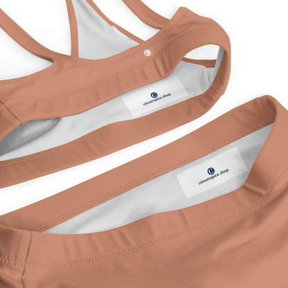 Michigan Upper Peninsula High-Waisted Bikini (w/ Dual UP Outlines) | Copper Color