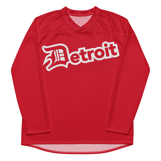 'Detroit 313' Hockey Jersey | Aliform Red