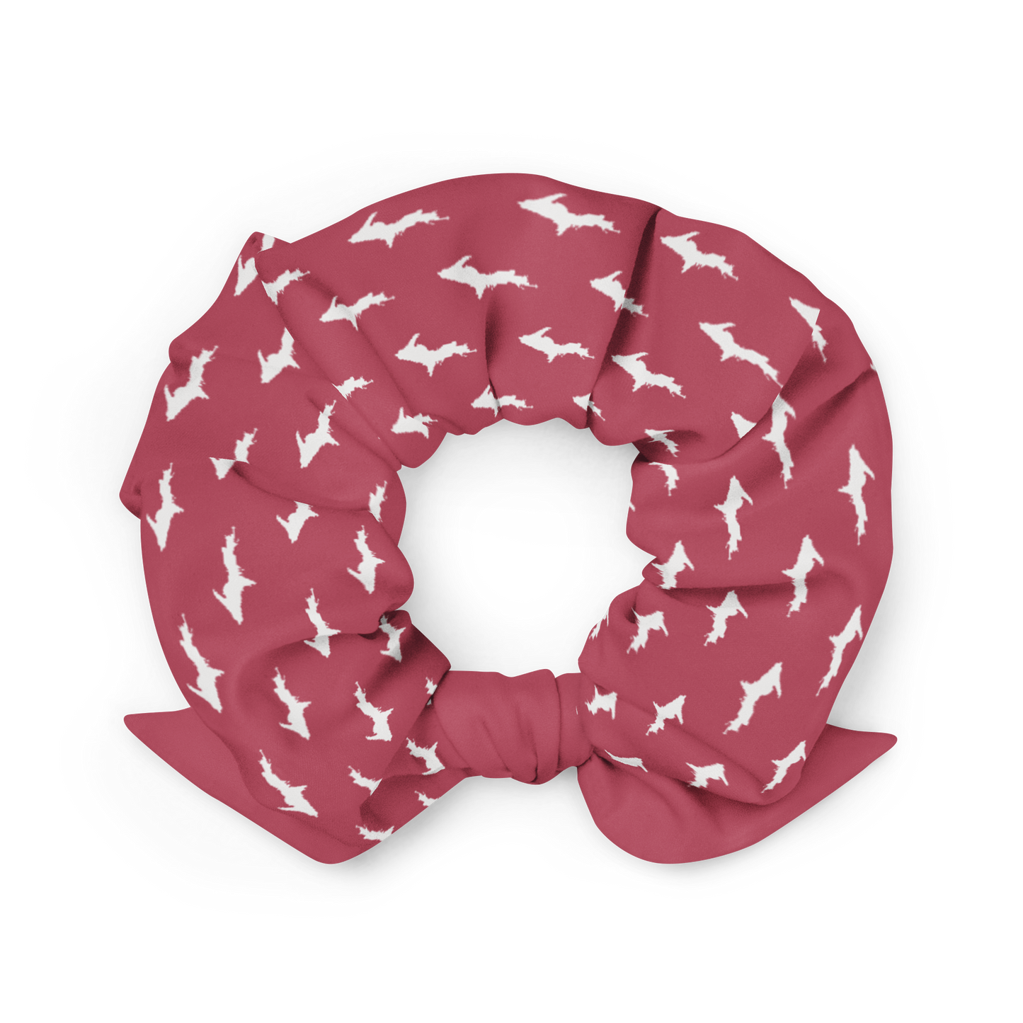 Michigan Upper Peninsula Scrunchie (w/ UP Outline | Popstar Pink