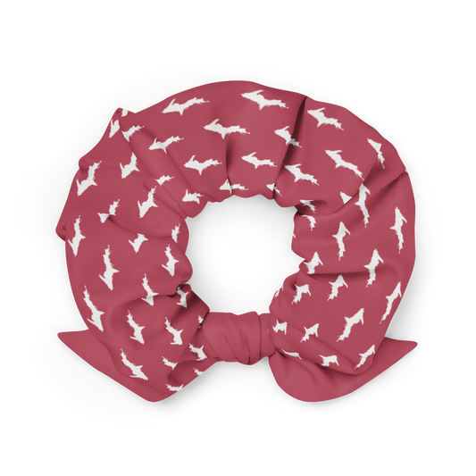 Michigan Upper Peninsula Scrunchie (w/ UP Outline | Popstar Pink