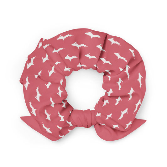 Michigan Upper Peninsula Scrunchie (w/ UP Outline) | Watermelon Pink