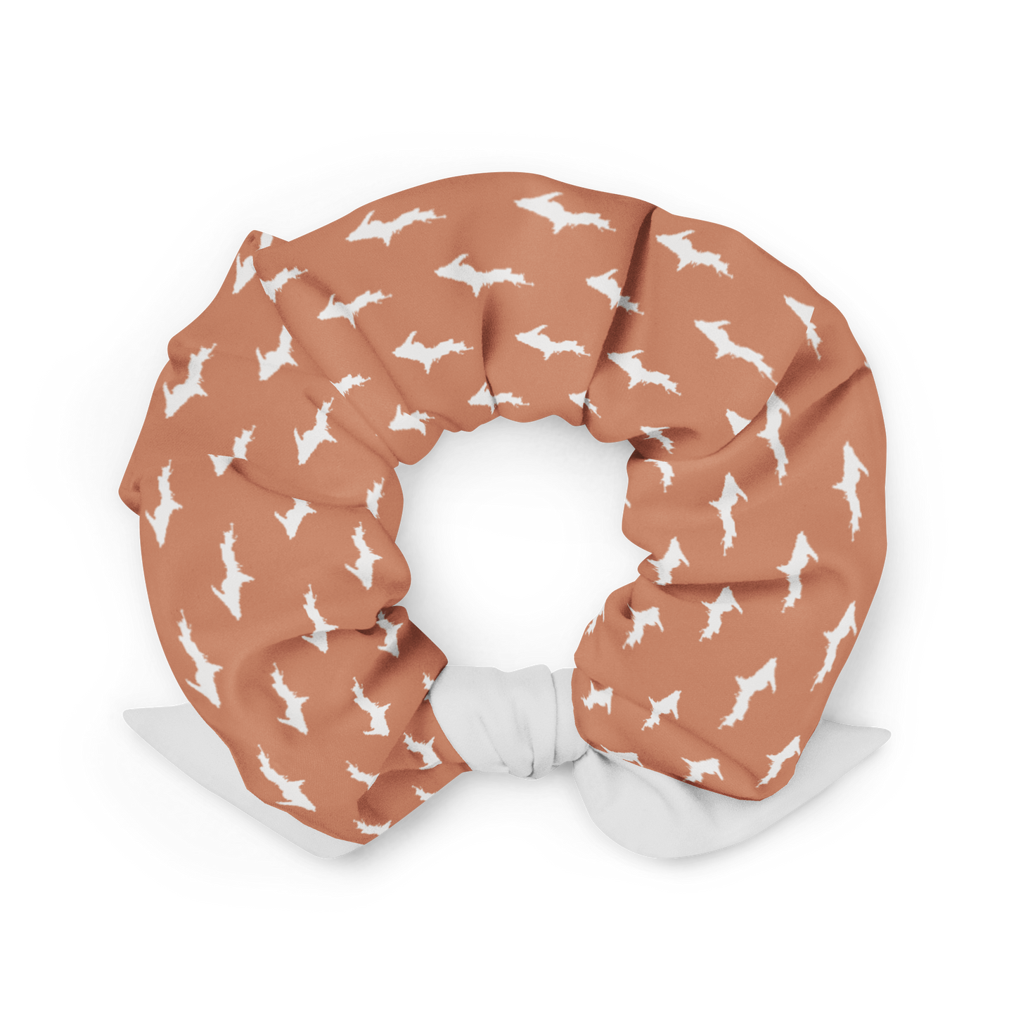 Michigan Upper Peninsula Scrunchie (w/ UP Outline) | Copper Color