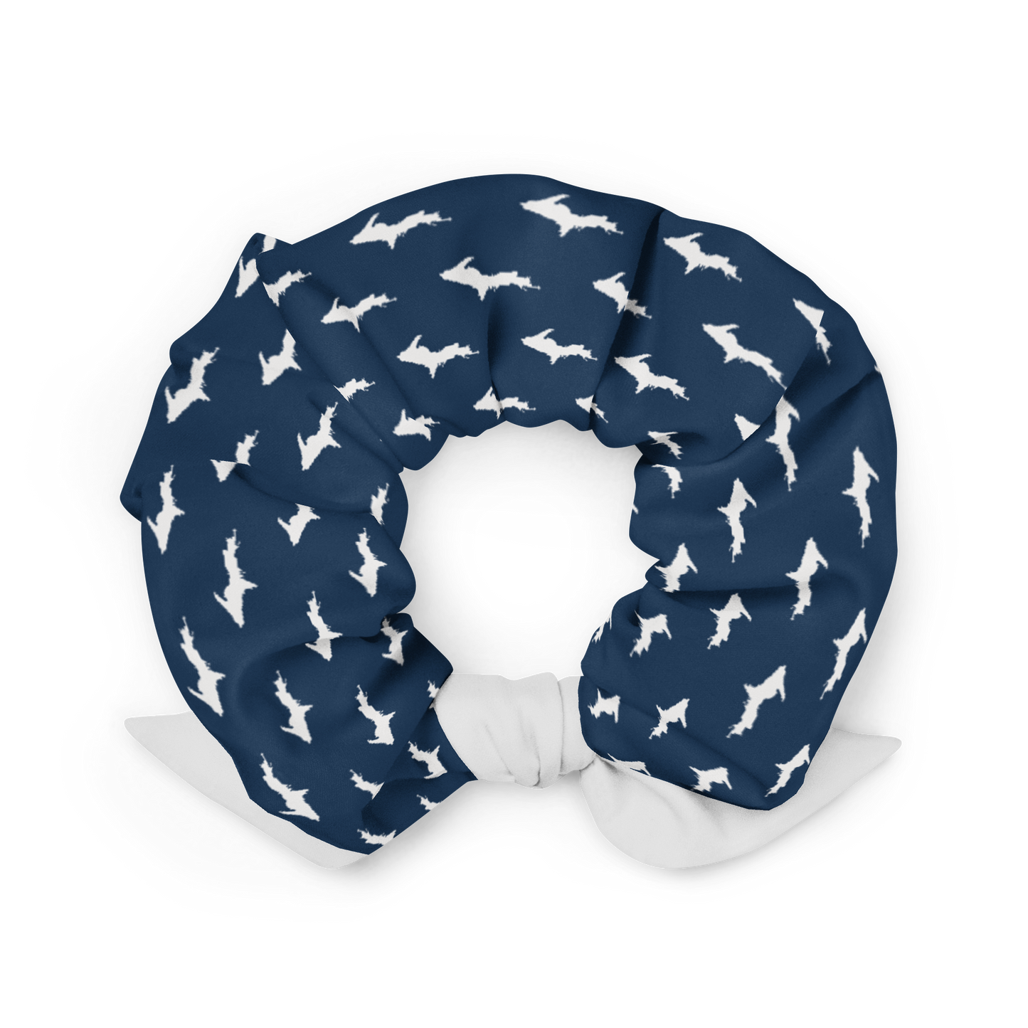 Michigan Upper Peninsula Scrunchie (w/ UP Outline) | Navy