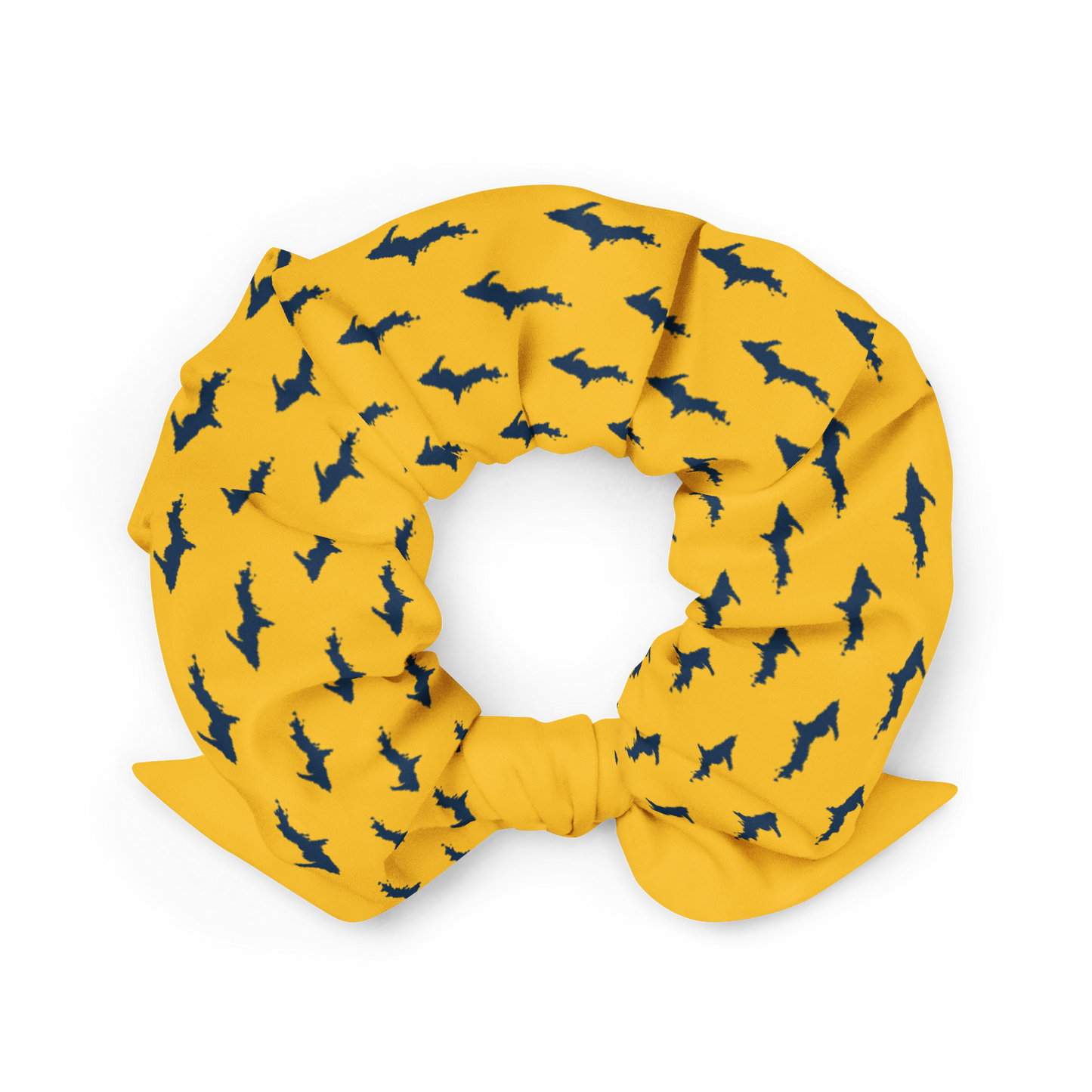 Michigan Upper Peninsula Scrunchie (w/ UP Outline) | Maize