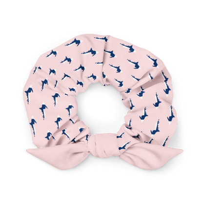 Michigan Upper Peninsula Scrunchie (w/ UP Finland Flag) | Pale Pink