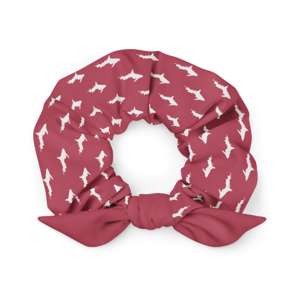 Michigan Upper Peninsula Scrunchie (w/ UP Outline | Popstar Pink