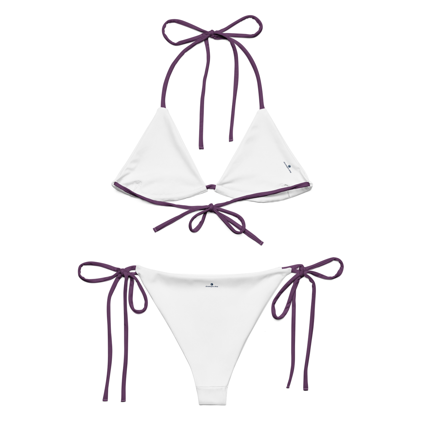 Michigan Upper Peninsula String Bikini (w/ Dual UP Outlines) | Plum