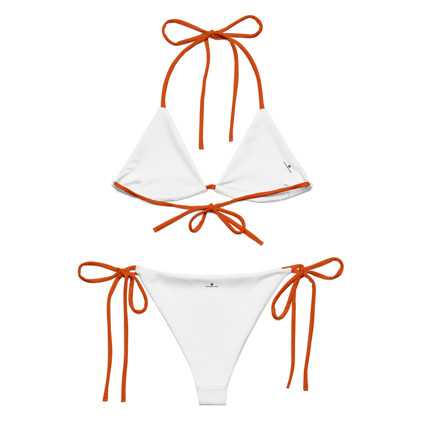 Michigan Upper Peninsula String Bikini (w/ Dual UP Outlines) | Maple Leaf Orange