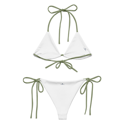 Michigan Upper Peninsula String Bikini (w/ Dual UP Outlines) | Beachgrass Green