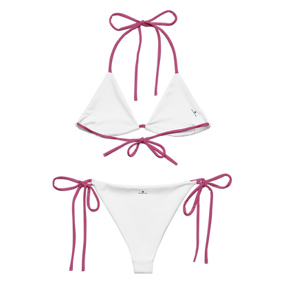 Michigan Upper Peninsula String Bikini (w/ Dual UP Outlines) | Apple Blossom Pink