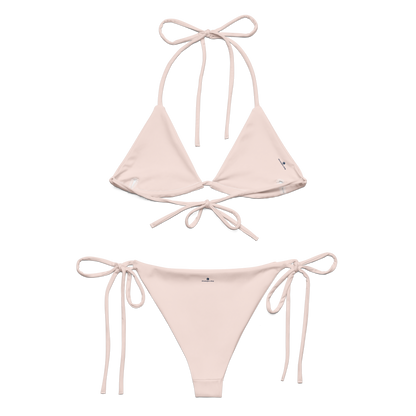 Michigan Upper Peninsula String Bikini (w/ Dual UP Outlines) | Champagne Pink