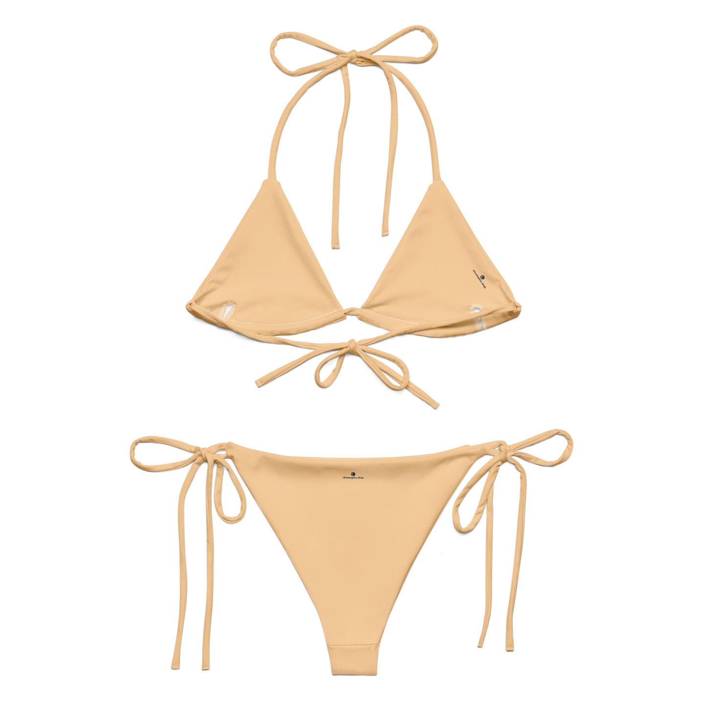 Michigan Upper Peninsula String Bikini (w/ Dual UP Outlines) | Pale Apricot