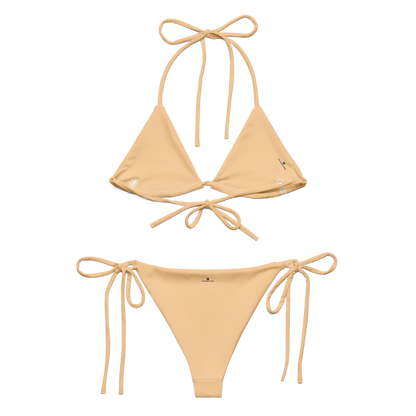 Michigan Upper Peninsula String Bikini (w/ Dual UP Outlines) | Pale Apricot