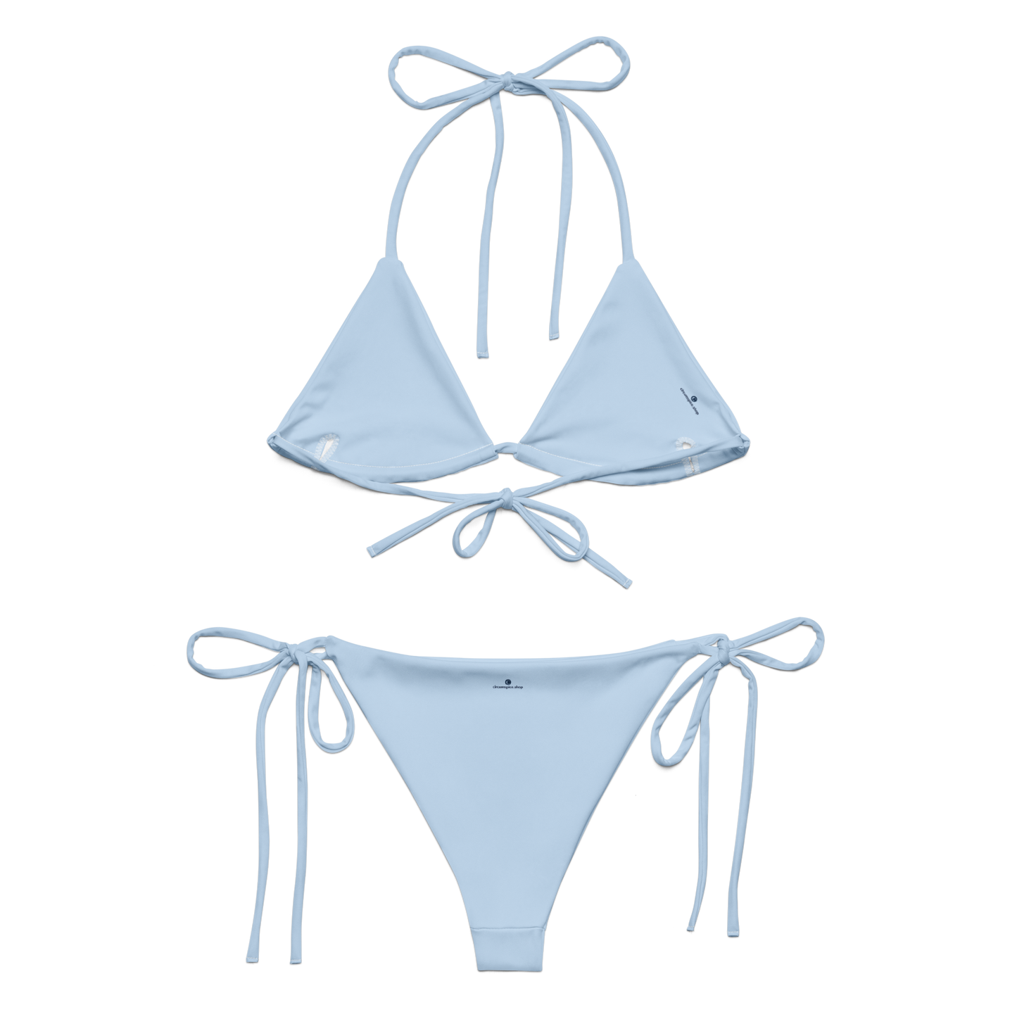 Michigan Upper Peninsula String Bikini (w/ Dual UP Outlines) | Light Blue