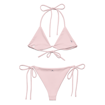 Michigan Upper Peninsula String Bikini (w/ UP USA Flag) | Pale Pink