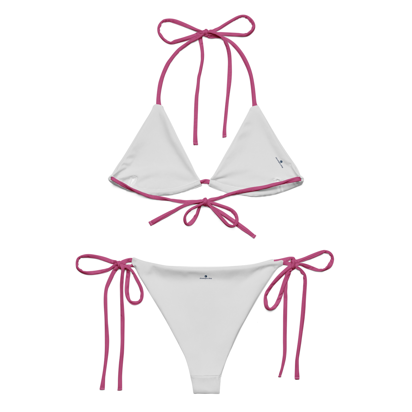 Michigan Upper Peninsula String Bikini (w/ UP USA Flag) | Apple Blossom Pink