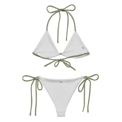 Michigan Upper Peninsula String Bikini (w/ UP USA Flag) | Beachgrass Green