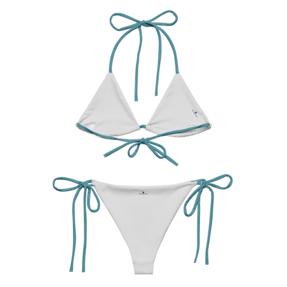 Michigan Upper Peninsula String Bikini (w/ UP USA Flag) | Lake Huron Blue