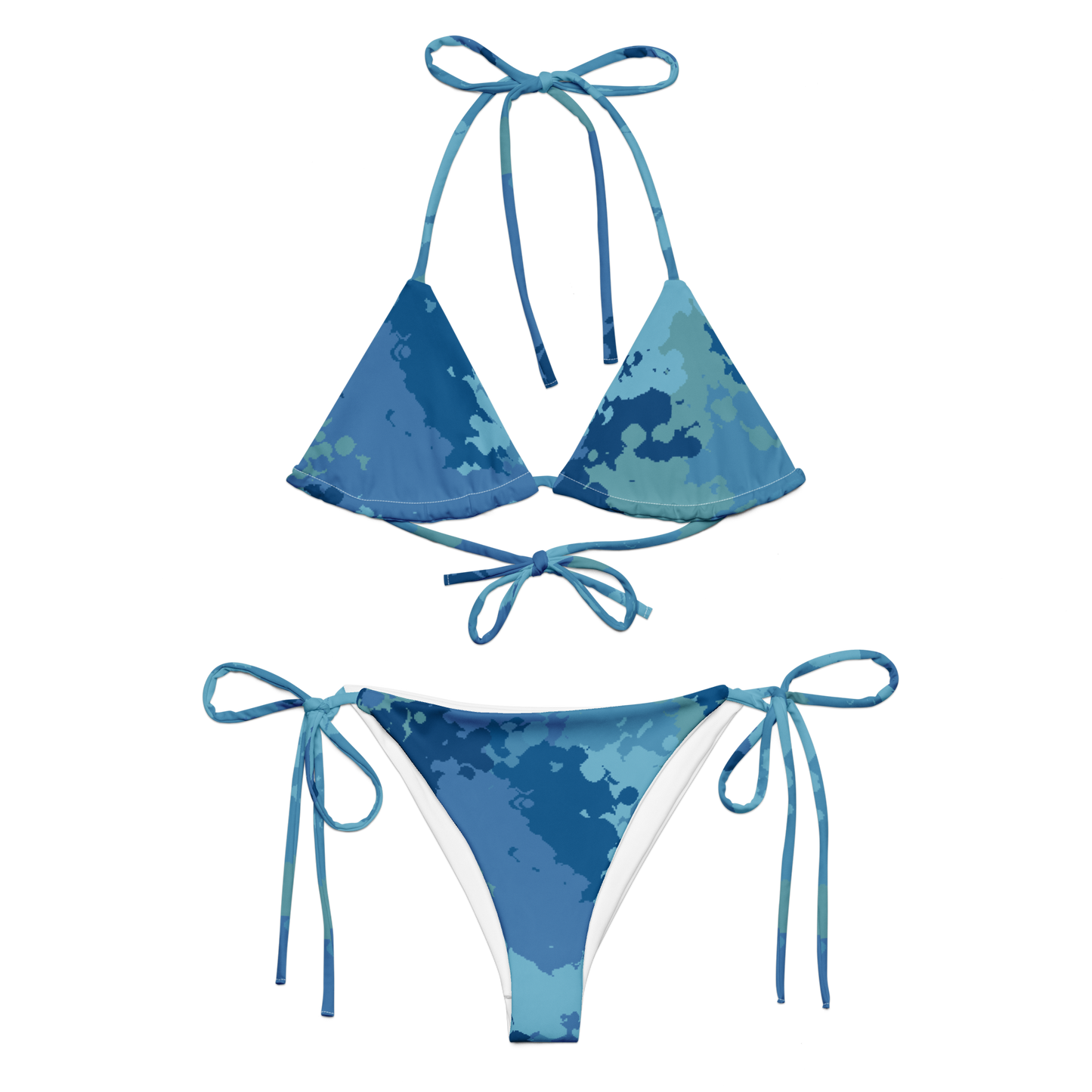 Recycled String Bikini (Great Lakes Camo Pattern)