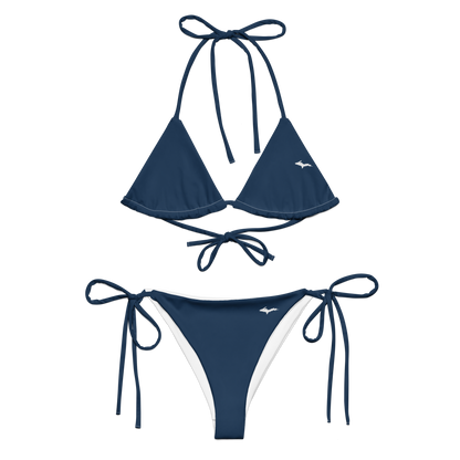 Michigan Upper Peninsula String Bikini (w/ Dual UP Outlines) | Navy