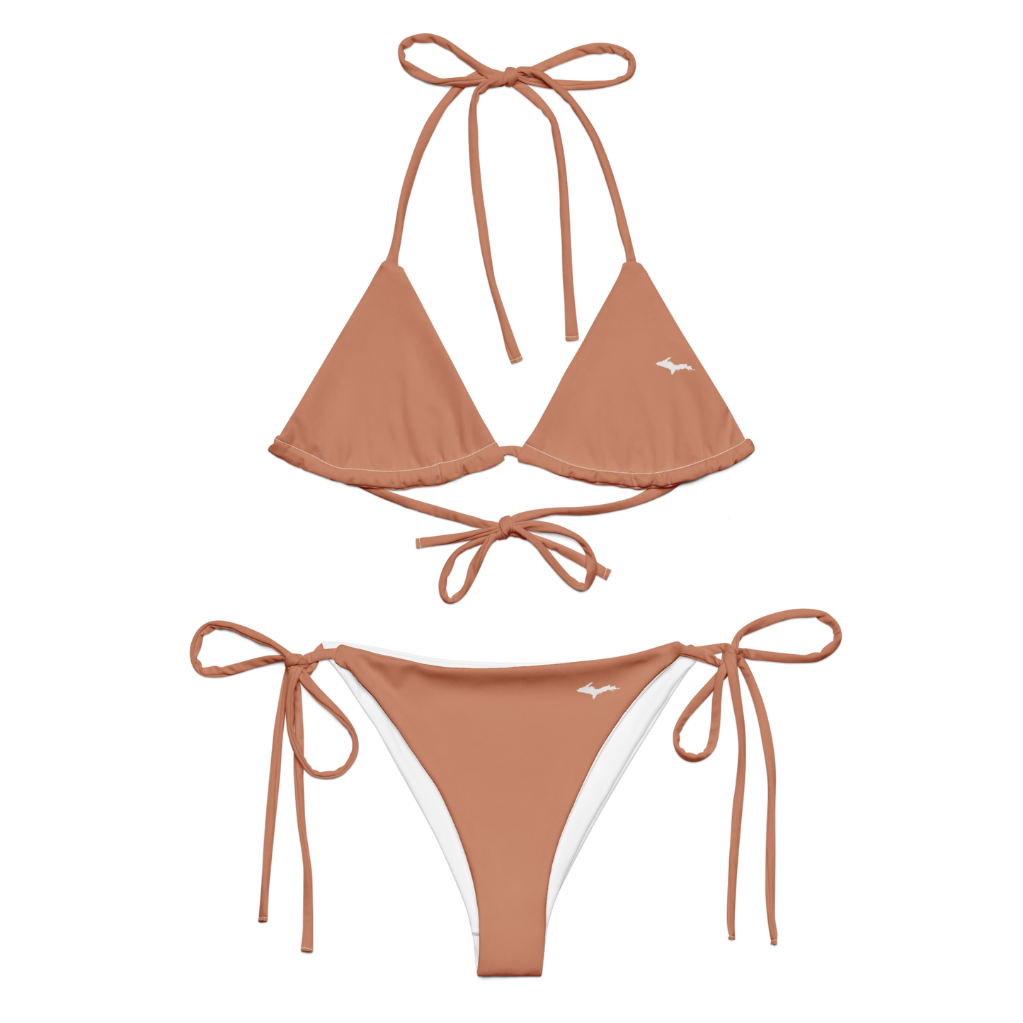 Michigan Upper Peninsula String Bikini (w/ Dual UP Outlines) | Copper Color