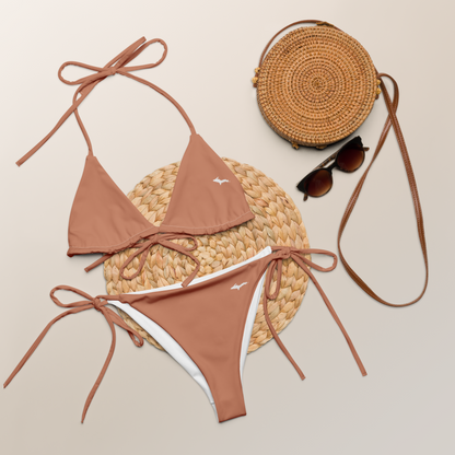 Michigan Upper Peninsula String Bikini (w/ Dual UP Outlines) | Copper Color