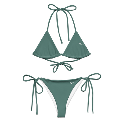 Michigan Upper Peninsula String Bikini (w/ Dual UP Outlines) | Copper Green