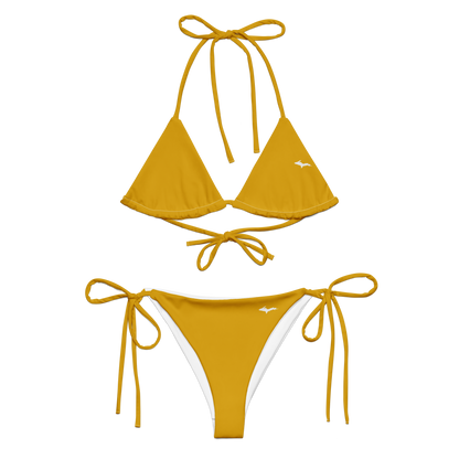 Michigan Upper Peninsula String Bikini (w/ Dual UP Outlines) | Gold