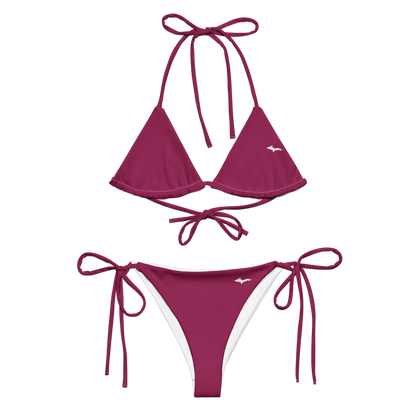 Michigan Upper Peninsula String Bikini (w/ Dual UP Outlines) | Ruby Red
