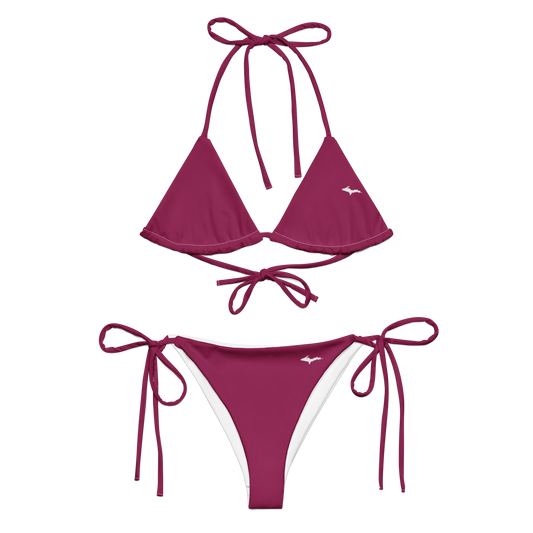 Michigan Upper Peninsula String Bikini (w/ Dual UP Outlines) | Ruby Red
