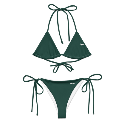 Michigan Upper Peninsula String Bikini (w/ Dual UP Outlines) | Laconic Green