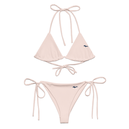 Michigan Upper Peninsula String Bikini (w/ Dual UP Outlines) | Champagne Pink