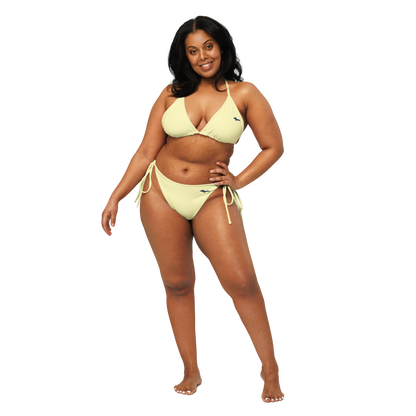 Michigan Upper Peninsula String Bikini (w/ Dual UP Outlines) | Canary Yellow